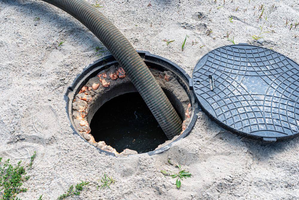 Soil evaluation test pit for a new septic system in the Roanoke Valley
